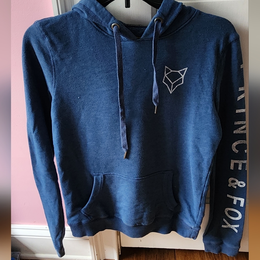 Prince And Fox Navy Hoodie with Fox Logo